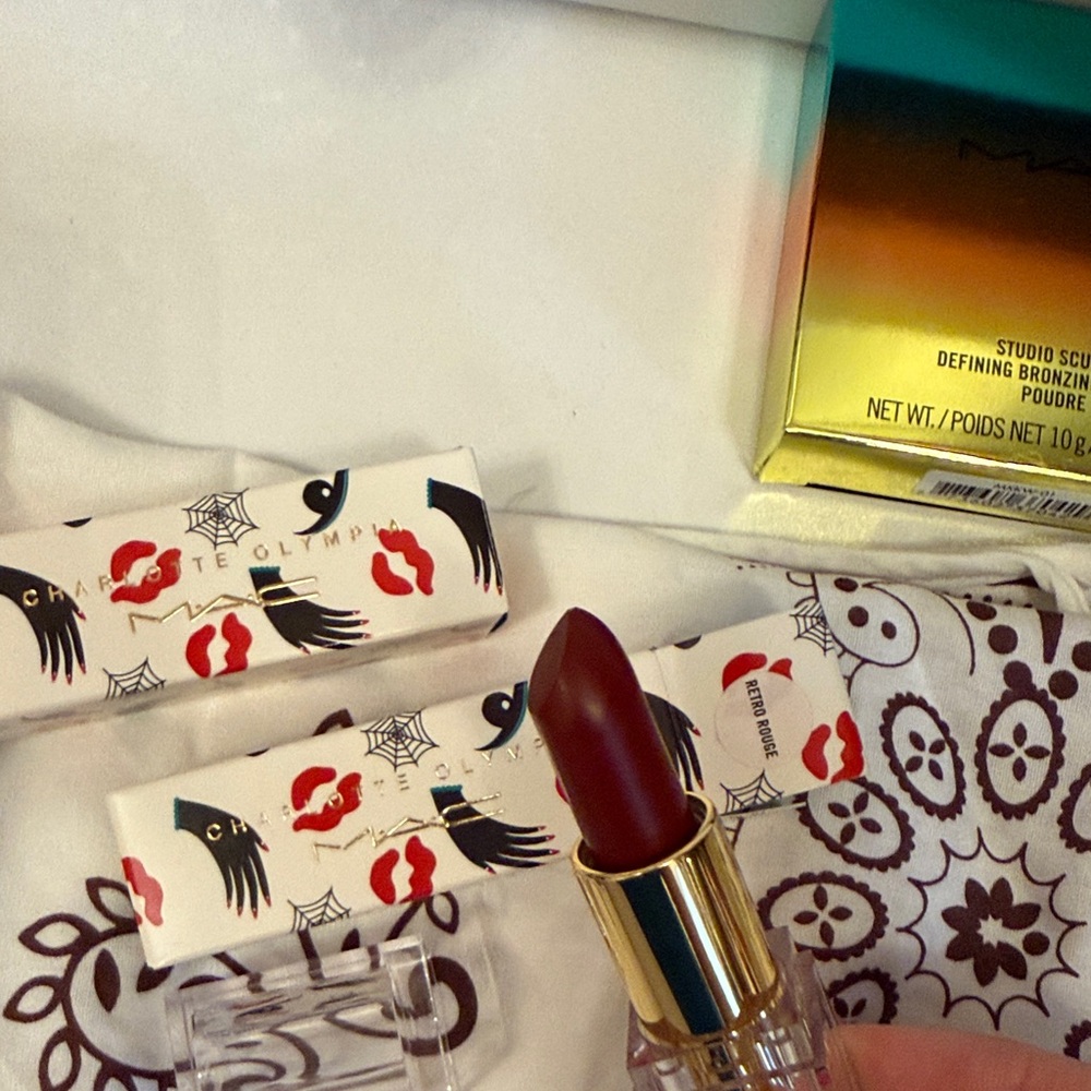 MAC Cosmetics Rich Burgundy Lipstick